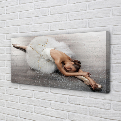 Tableaux sur toile canvas Robe de ballerine blanche femme