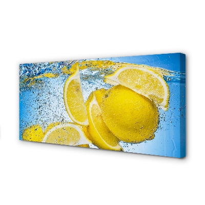 Tableaux sur toile canvas Citron dans l'eau