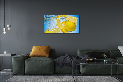 Tableaux sur toile canvas Citron dans l'eau