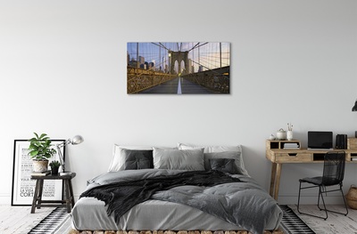 Tableaux sur toile canvas Gratte-ciel coucher de pont