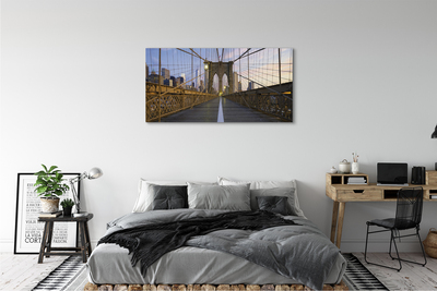 Tableaux sur toile canvas Gratte-ciel coucher de pont