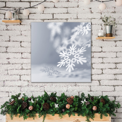 Tableaux sur toile Décoration de Noël flocon de neige