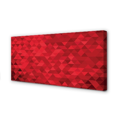 Tableaux sur toile canvas Triangles rouges de motif