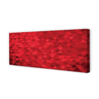 Tableaux sur toile canvas Triangles rouges de motif