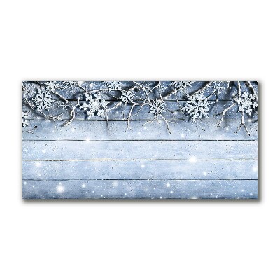 Photo sur toile Saint Snowflakes Winter Frost