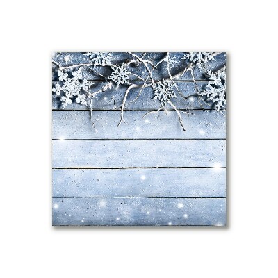 Photo sur toile Saint Snowflakes Winter Frost