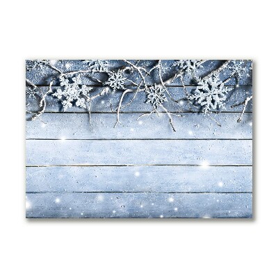 Photo sur toile Saint Snowflakes Winter Frost