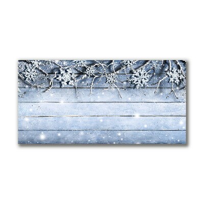 Photo sur toile Saint Snowflakes Winter Frost