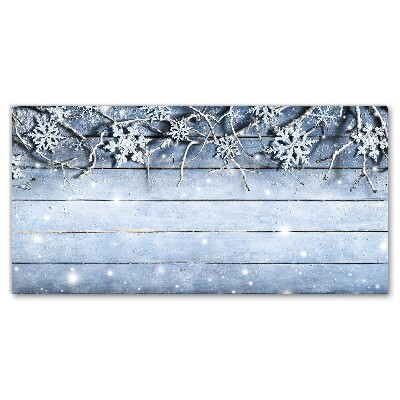 Photo sur toile Saint Snowflakes Winter Frost