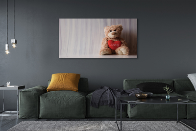 Tableaux sur toile canvas Coeur ours en peluche