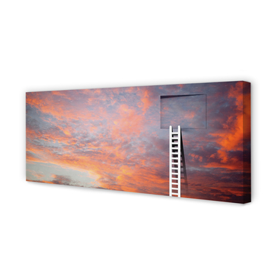 Tableaux sur toile canvas Ciel coucher de soleil ladder