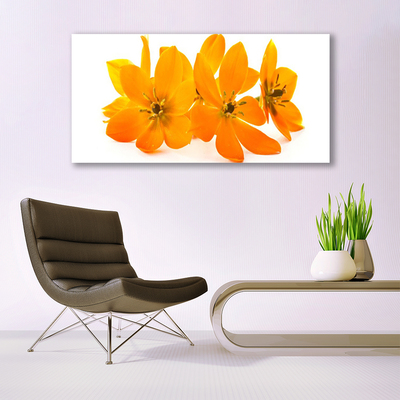 Tableaux sur toile Fleurs floral orange