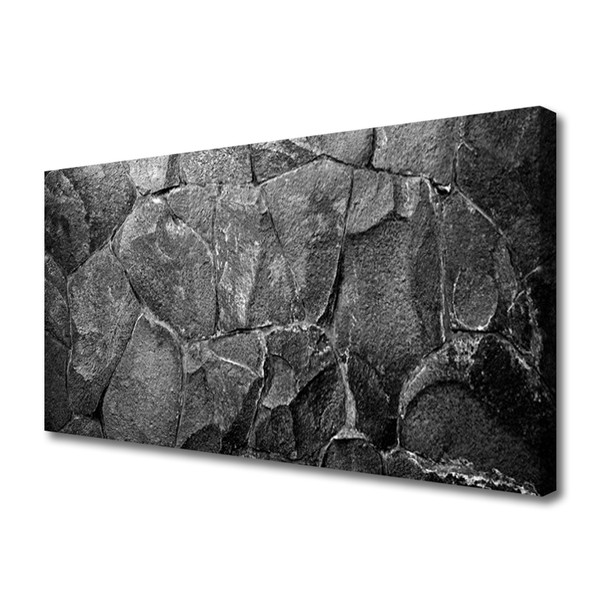 Tableaux sur toile Pierres roches nature gris noir