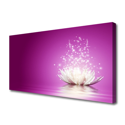 Tableaux sur toile Fleur de lotus floral violet