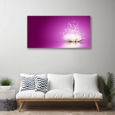 Tableaux sur toile Fleur de lotus floral violet