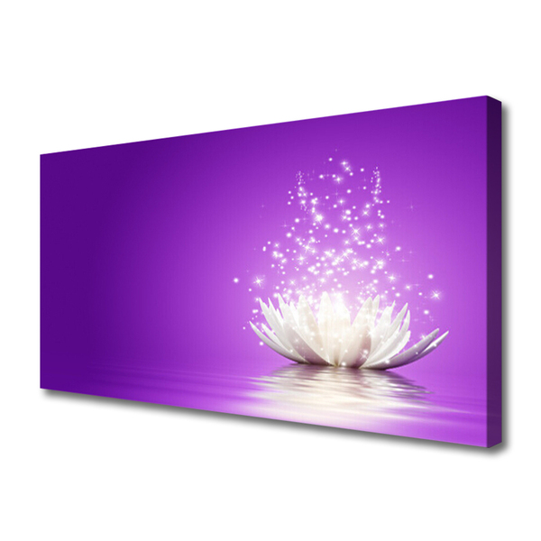 Tableaux sur toile Fleur de lotus floral violet