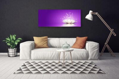 Tableaux sur toile Fleur de lotus floral violet