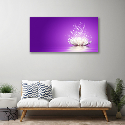 Tableaux sur toile Fleur de lotus floral violet