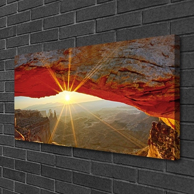 Tableaux sur toile Grand canyon paysage rouge brun