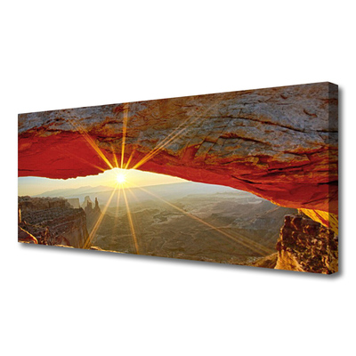 Tableaux sur toile Grand canyon paysage rouge brun