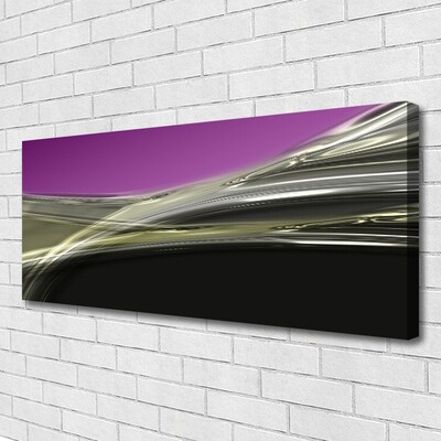 Tableaux sur toile Abstrait art violet gris noir