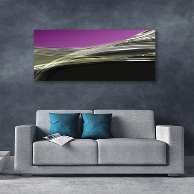 Tableaux sur toile Abstrait art violet gris noir
