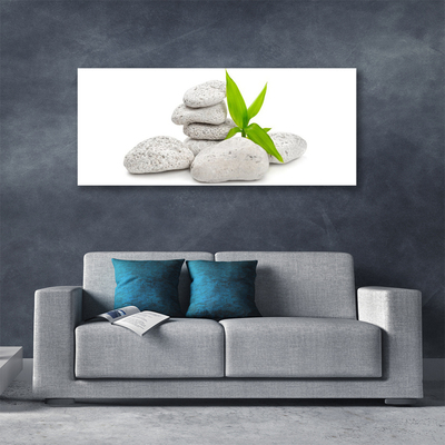 Tableaux sur toile Pierres nature gris vert blanc