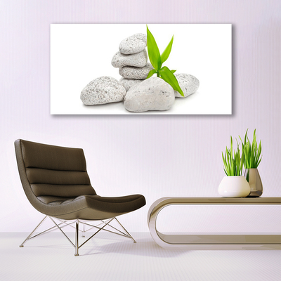 Tableaux sur toile Pierres nature gris vert blanc