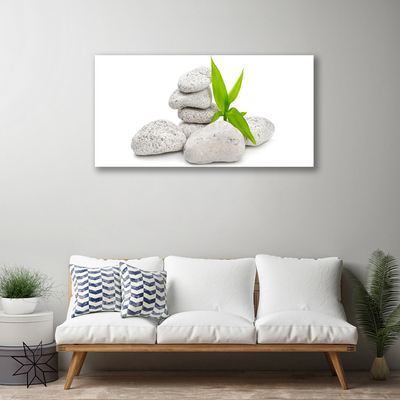 Tableaux sur toile Pierres nature gris vert blanc