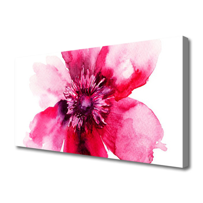 Tableaux sur toile Fleur floral rose blanc