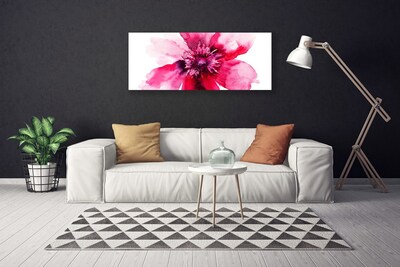 Tableaux sur toile Fleur floral rose blanc