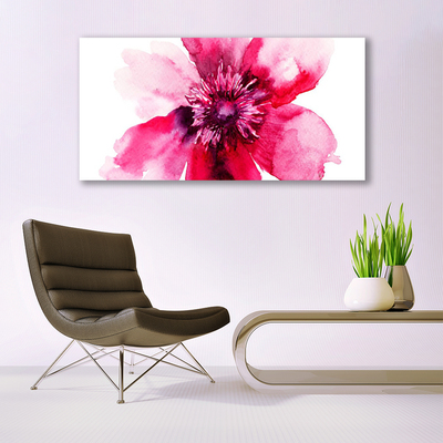 Tableaux sur toile Fleur floral rose blanc