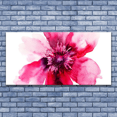 Tableaux sur toile Fleur floral rose blanc