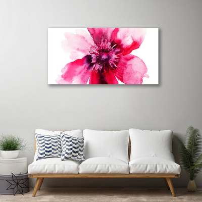 Tableaux sur toile Fleur floral rose blanc