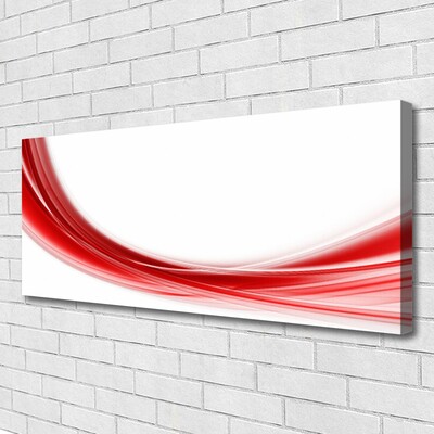 Tableaux sur toile Abstrait art rouge blanc