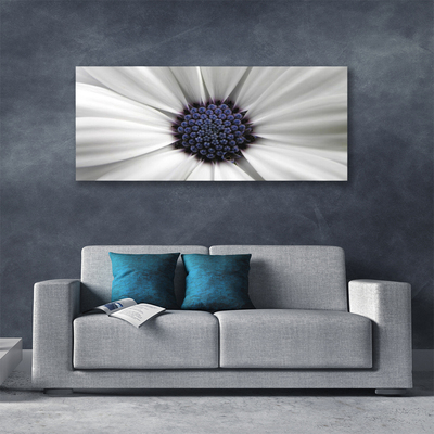 Tableaux sur toile Fleur floral blanc gris violet