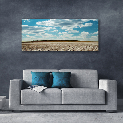 Tableaux sur toile Désert paysage gris vert