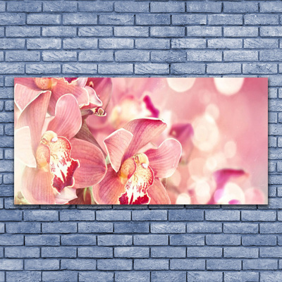 Tableaux sur toile Fleurs floral beige brun