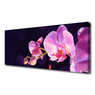 Tableaux sur toile Fleurs floral rose violet