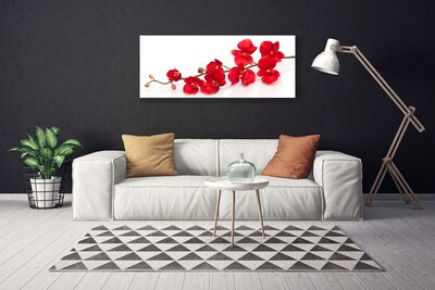 Tableaux sur toile Fleurs floral rouge