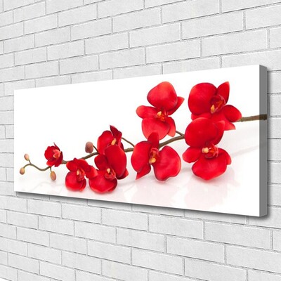 Tableaux sur toile Fleurs floral rouge