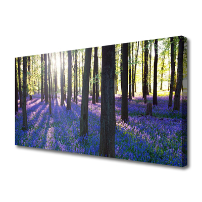 Tableaux sur toile Forêt nature brun violet