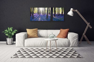 Tableaux sur toile Forêt nature brun violet