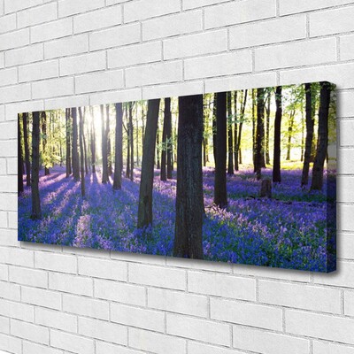 Tableaux sur toile Forêt nature brun violet