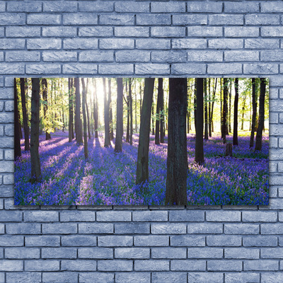 Tableaux sur toile Forêt nature brun violet