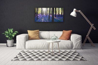 Tableaux sur toile Forêt nature brun violet