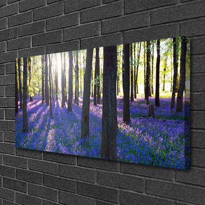 Tableaux sur toile Forêt nature brun violet