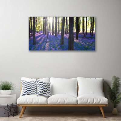 Tableaux sur toile Forêt nature brun violet