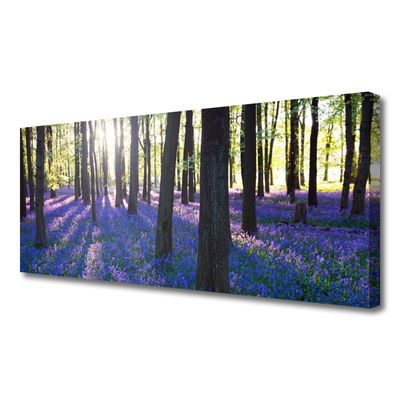 Tableaux sur toile Forêt nature brun violet