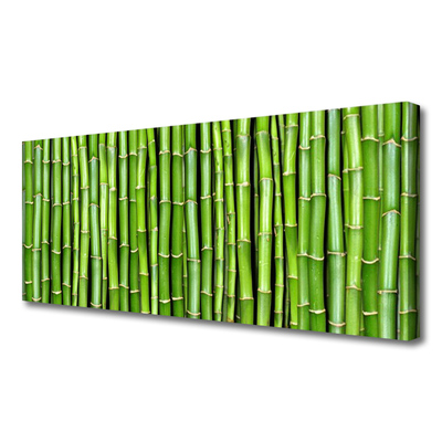 Tableaux sur toile Bambou floral vert
